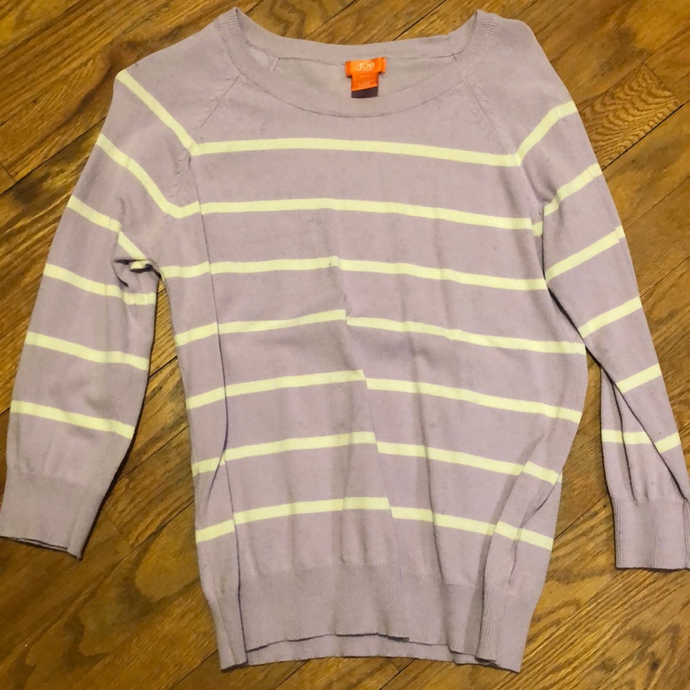 Purple Striped Sweater